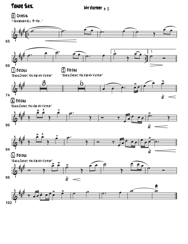 My Victory Tenor Sax 1 (Third Culture Worship)