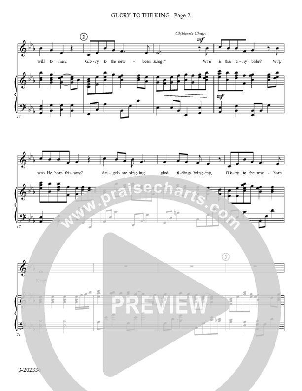 Glory To The King (Choral Anthem SATB) Piano/Choir (SAB) (Foster Music Group)