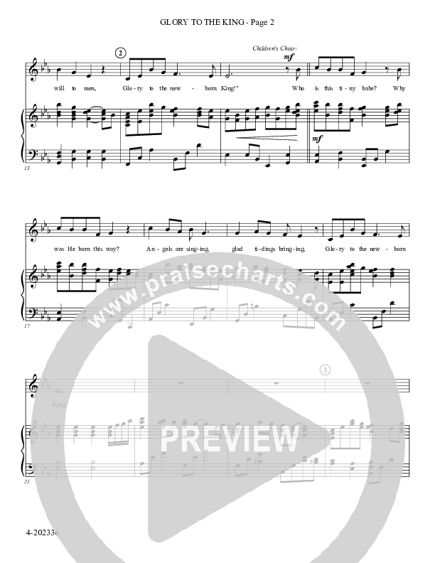 Glory To The King (Choral Anthem SATB) Piano/Choir (SATB) (Foster Music Group)