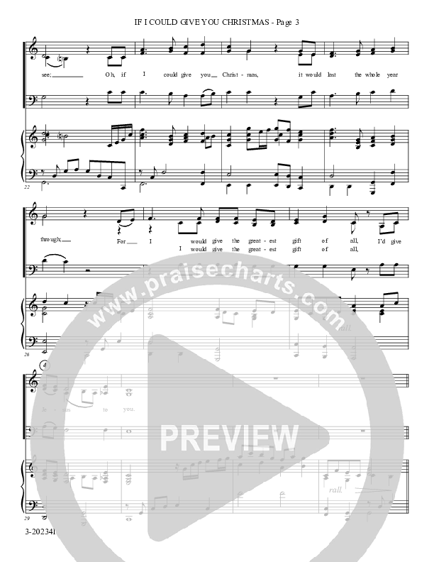 If I Could Give You Christmas (Choral Anthem SATB) Piano/Choir (SAB) (Foster Music Group)