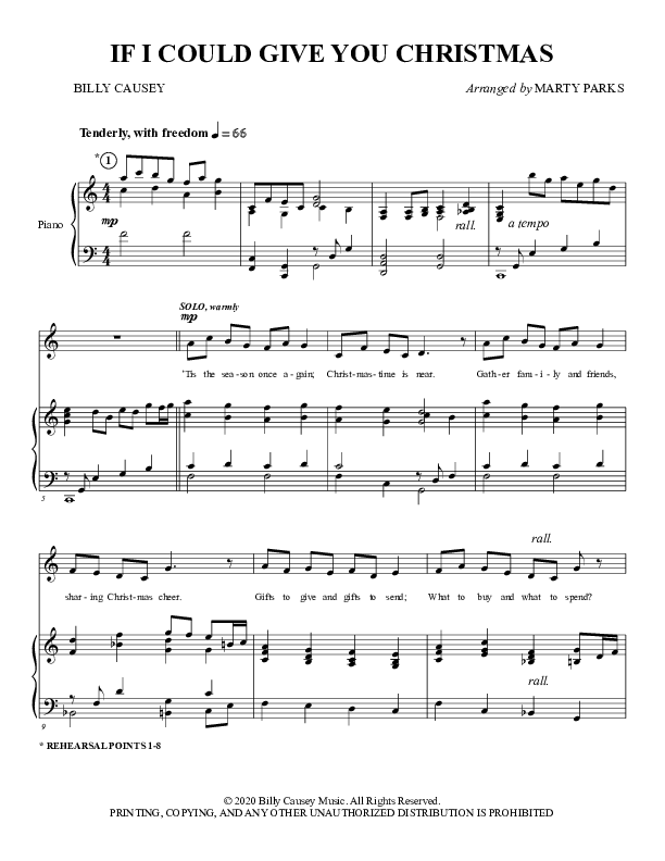 If I Could Give You Christmas (Choral Anthem SATB) Piano/Choir (SATB) (Foster Music Group)