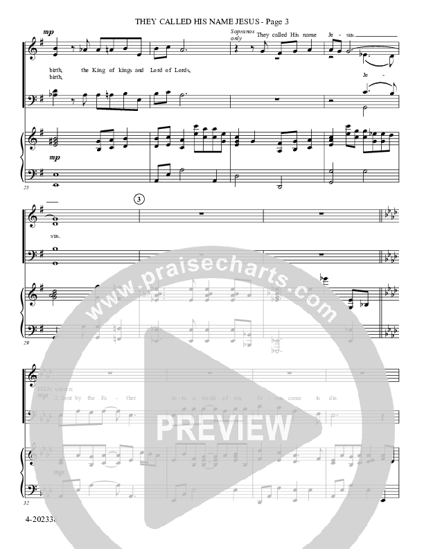 They Called His Name Jesus (Choral Anthem SATB) Piano/Choir (SATB) (Foster Music Group)