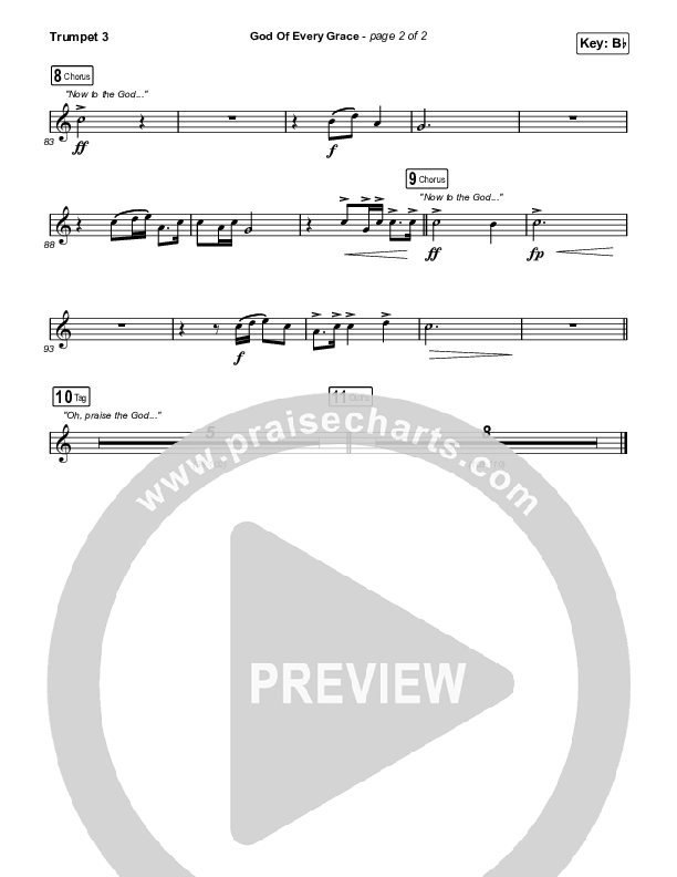 God Of Every Grace Trumpet 3 (Keith & Kristyn Getty / Matt Boswell / Matt Papa)