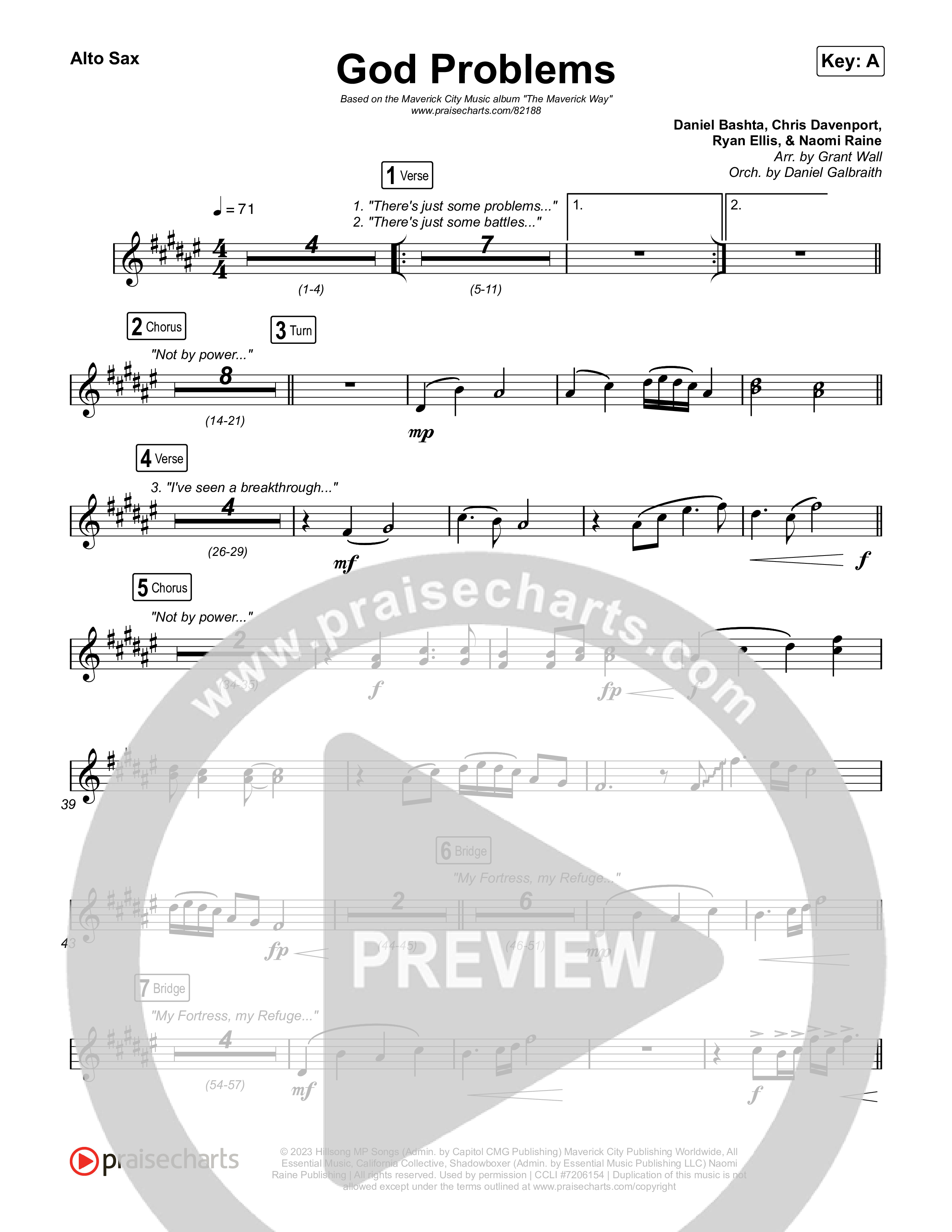 God Problems Alto Sax (Maverick City Music / Chandler Moore / Naomi Raine)