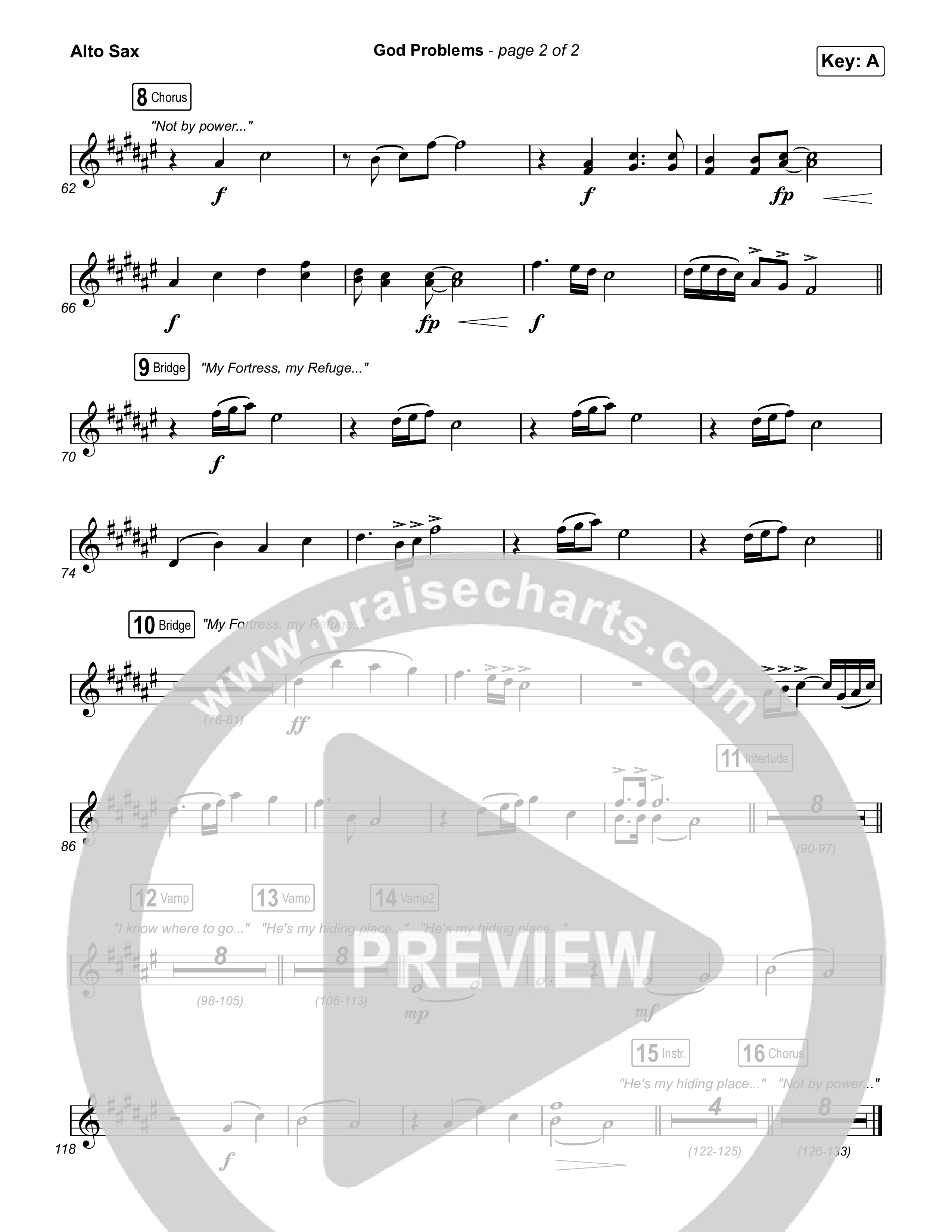 God Problems Alto Sax (Maverick City Music / Chandler Moore / Naomi Raine)