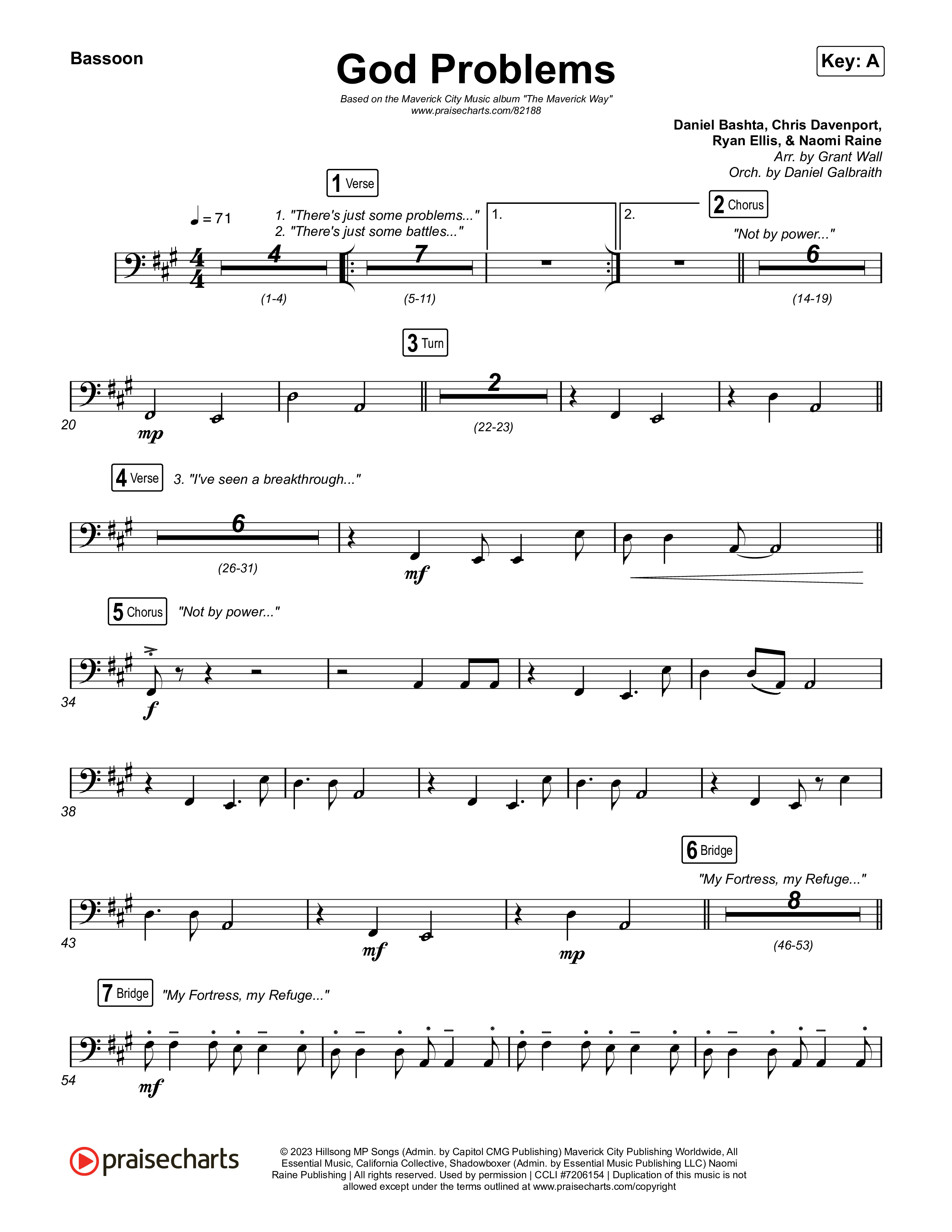 God Problems Bassoon (Maverick City Music / Chandler Moore / Naomi Raine)