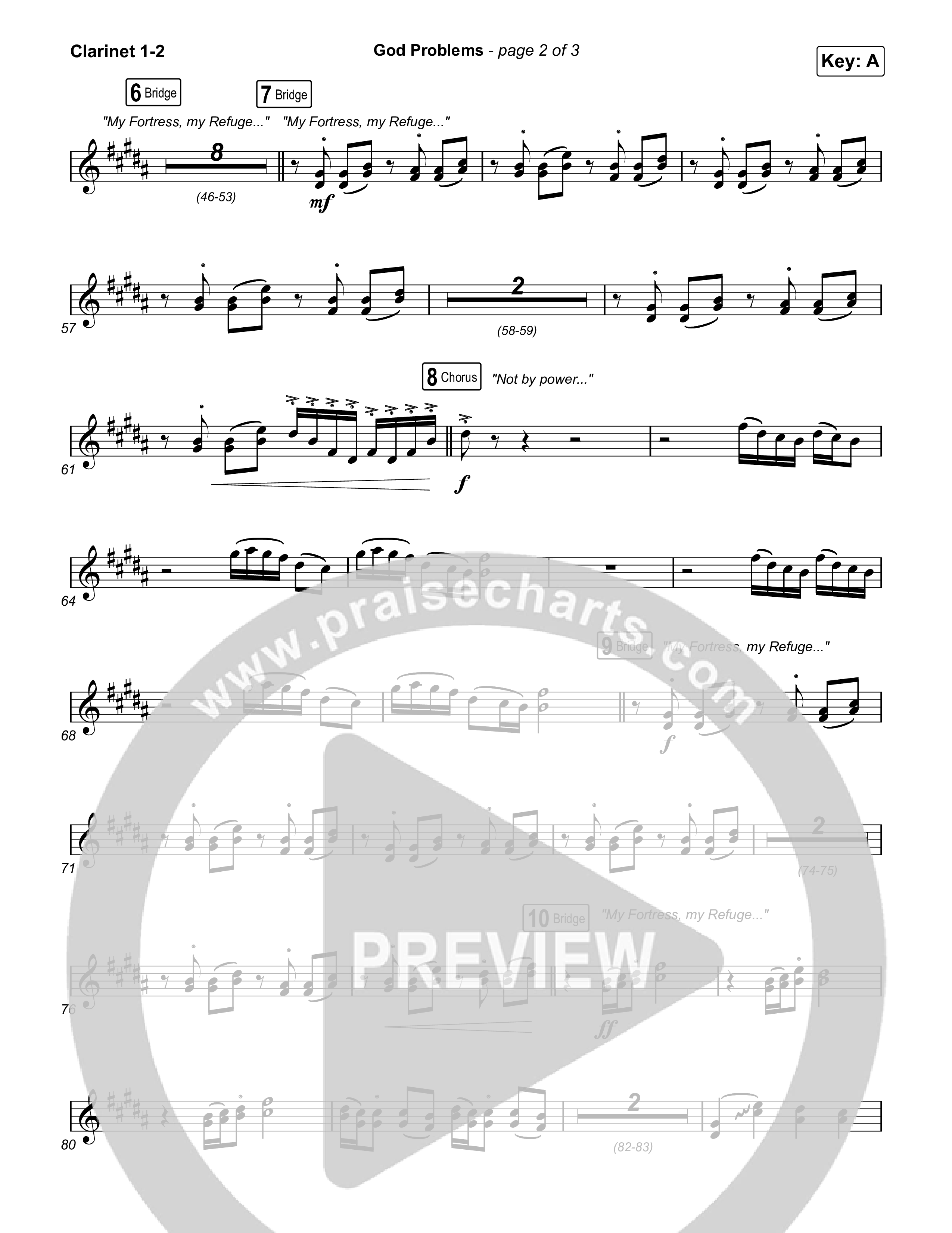 God Problems Clarinet 1/2 (Maverick City Music / Chandler Moore / Naomi Raine)