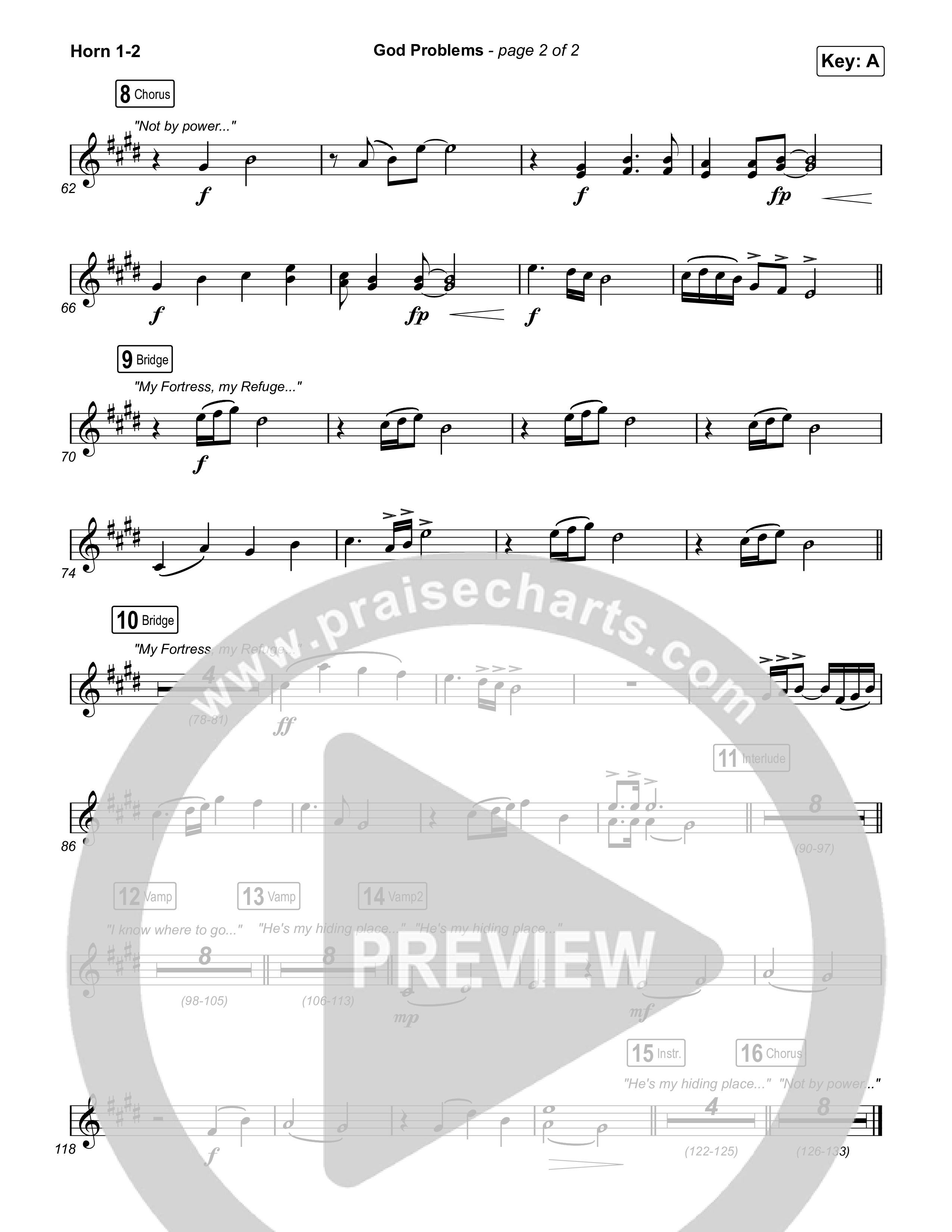 God Problems French Horn 1,2 (Maverick City Music / Chandler Moore / Naomi Raine)