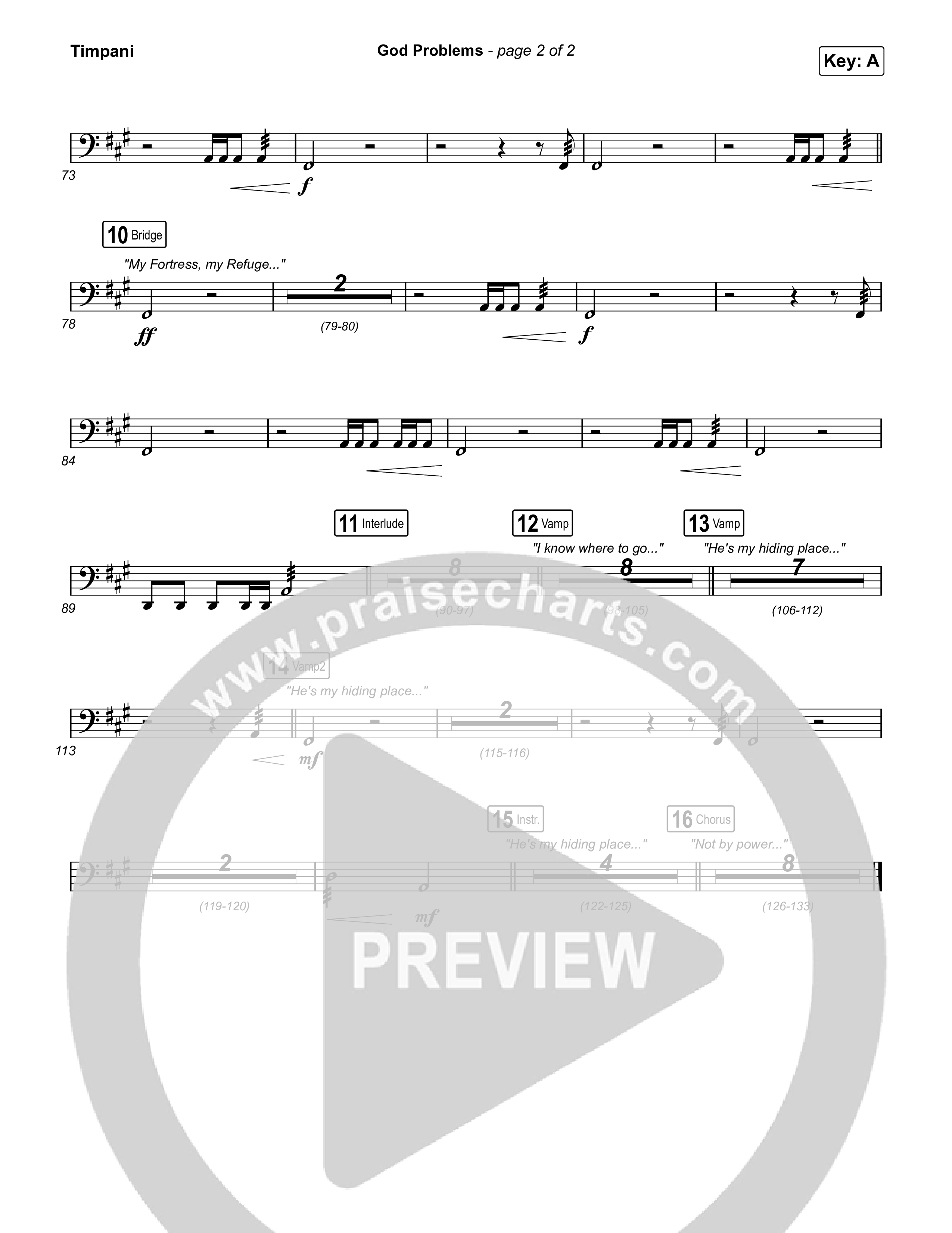 God Problems Timpani (Maverick City Music / Chandler Moore / Naomi Raine)