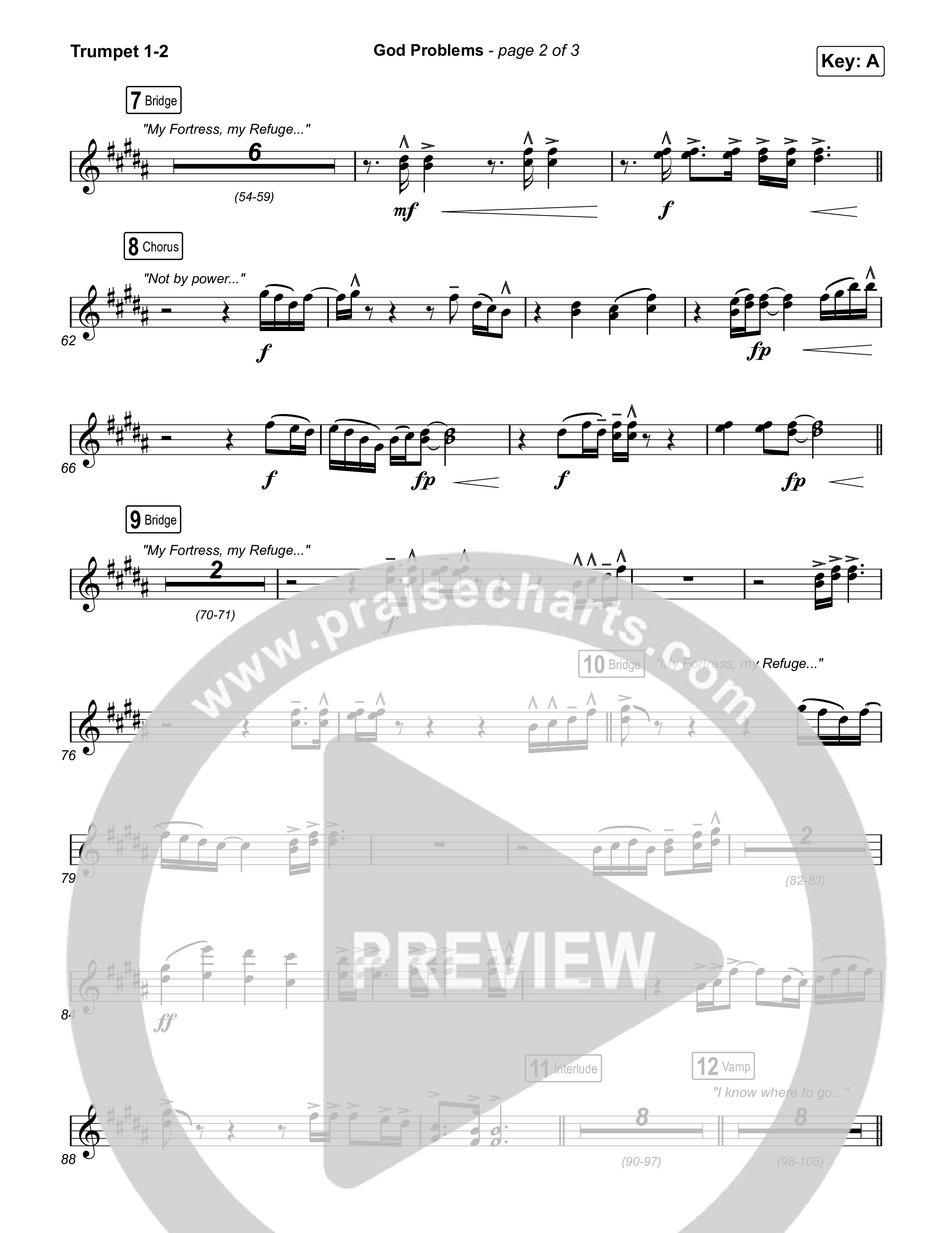 God Problems Trumpet 1,2 (Maverick City Music / Chandler Moore / Naomi Raine)