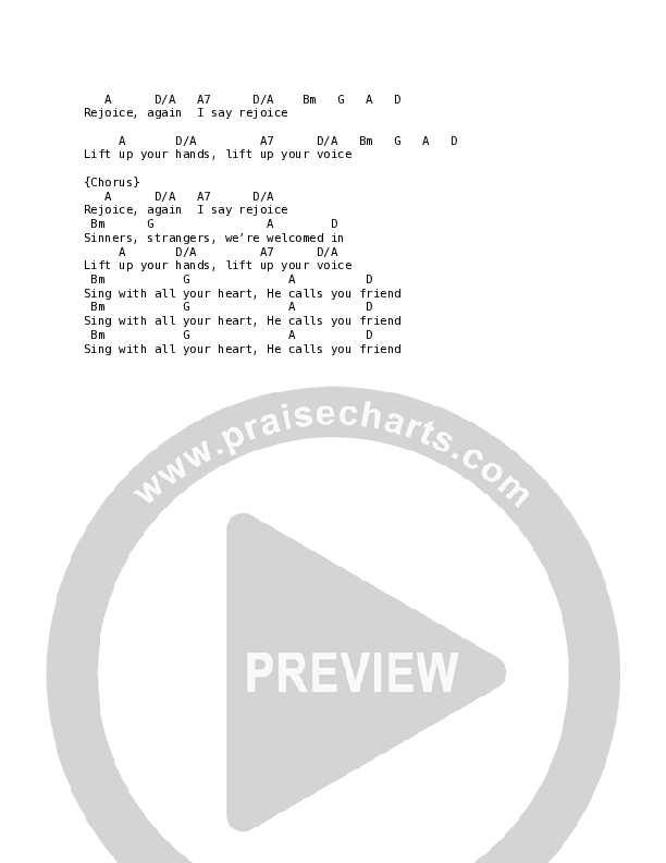 Sing With All Your Heart Chord Chart (Mission House)