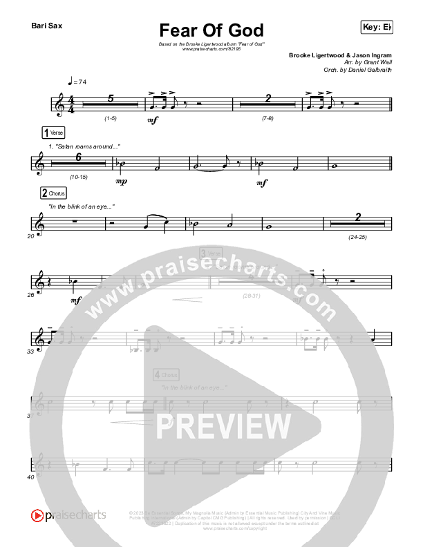 Fear Of God Bari Sax (Brooke Ligertwood)