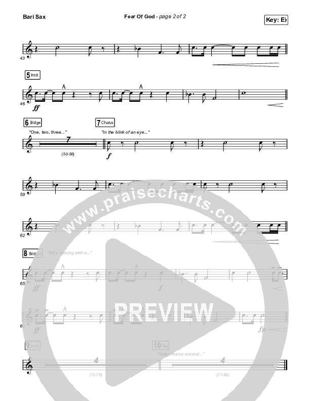 Fear Of God Bari Sax (Brooke Ligertwood)