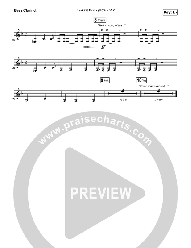 Fear Of God Bass Clarinet (Brooke Ligertwood)