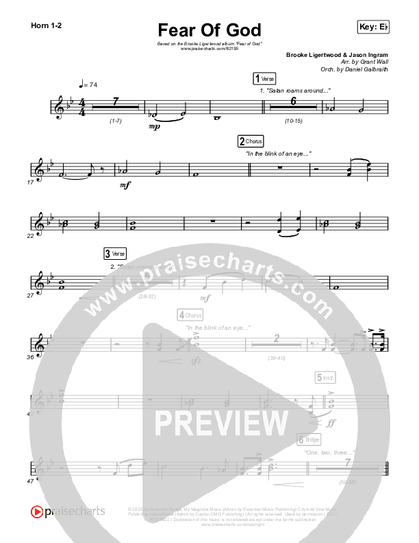 Fear Of God French Horn 1,2 (Brooke Ligertwood)