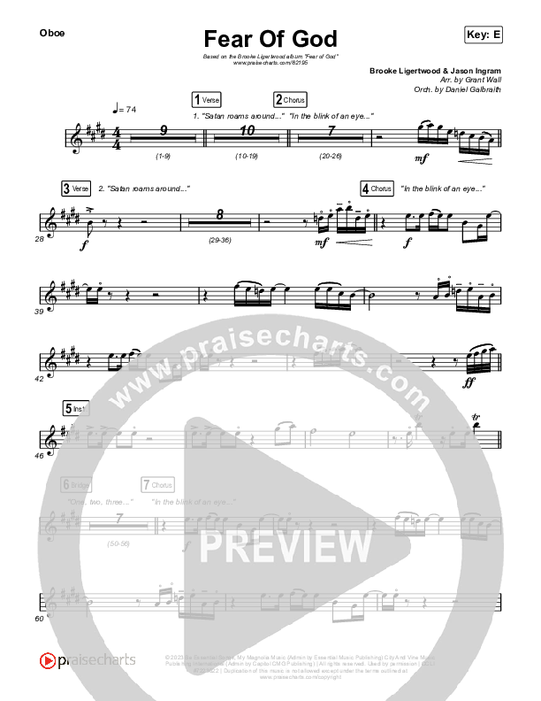 Fear Of God Oboe (Brooke Ligertwood)