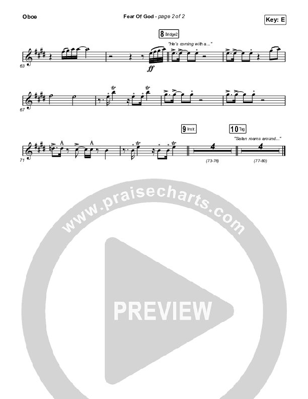 Fear Of God Oboe (Brooke Ligertwood)