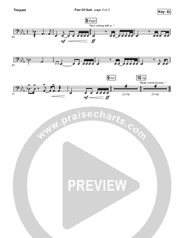 Fear Of God Timpani (Brooke Ligertwood)