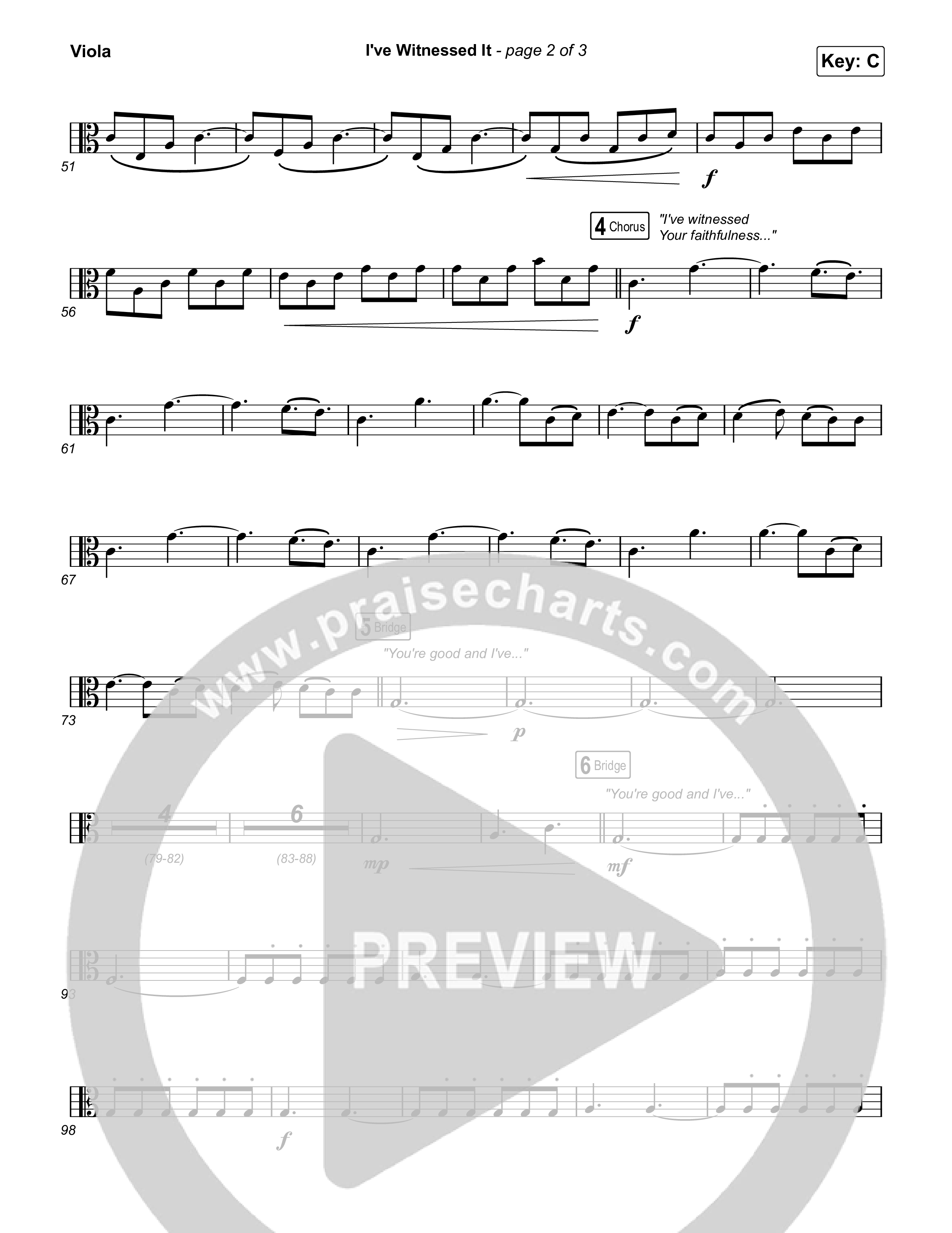 I've Witnessed It Viola (Passion / Jenn Johnson)