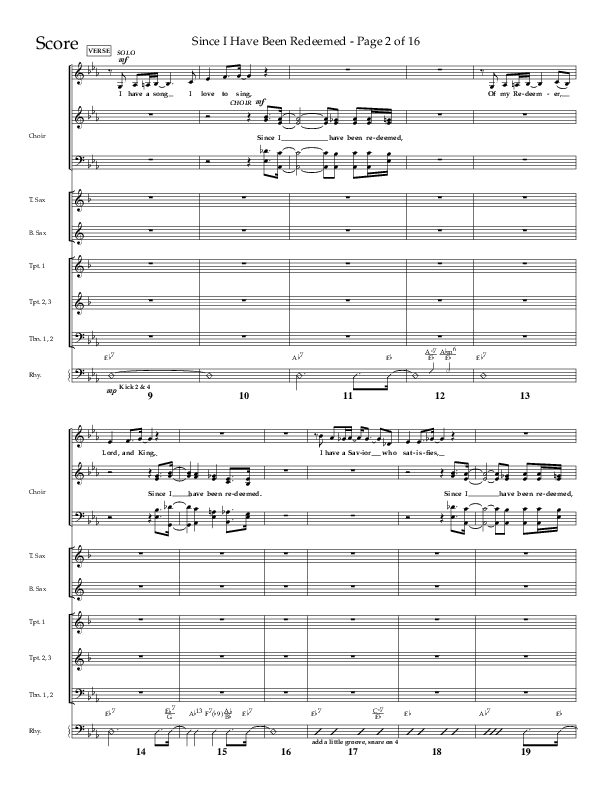 Since I Have Been Redeemed (Choral Anthem SATB) Conductor's Score (Lifeway Choral / Orch. Bradley Knight)