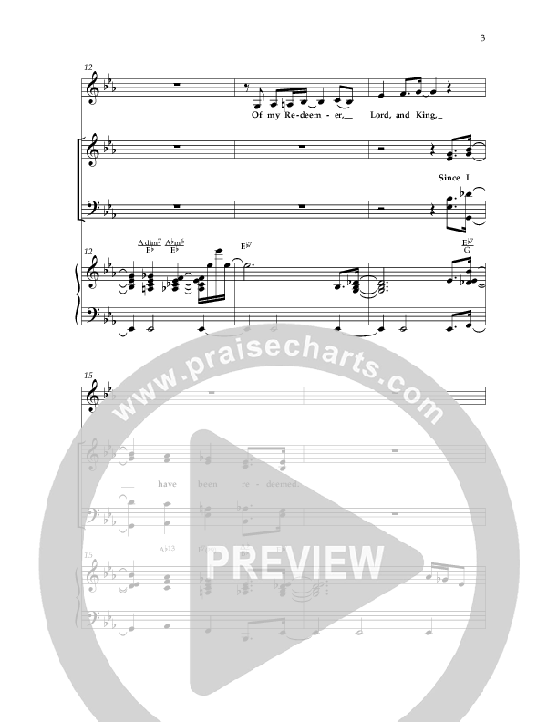 Since I Have Been Redeemed (Choral Anthem SATB) Anthem (SATB/Piano) (Lifeway Choral / Orch. Bradley Knight)