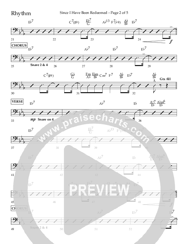 Since I Have Been Redeemed (Choral Anthem SATB) Lead Melody & Rhythm (Lifeway Choral / Orch. Bradley Knight)