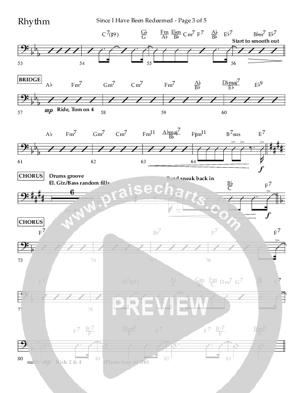 Since I Have Been Redeemed (Choral Anthem SATB) Lead Melody & Rhythm (Lifeway Choral / Orch. Bradley Knight)