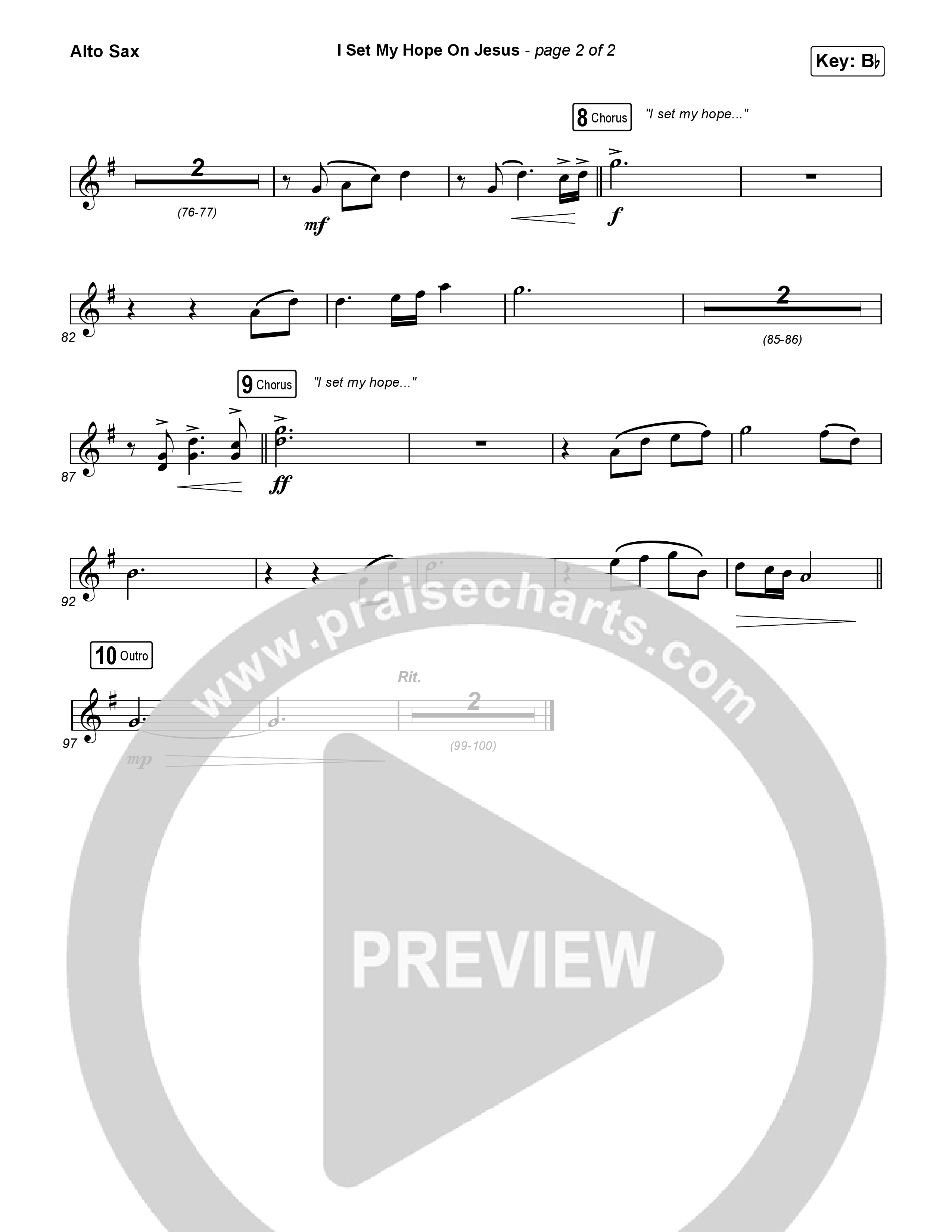 I Set My Hope (Hymn For A Deconstructing Friend) Alto Sax (Keith & Kristyn Getty)