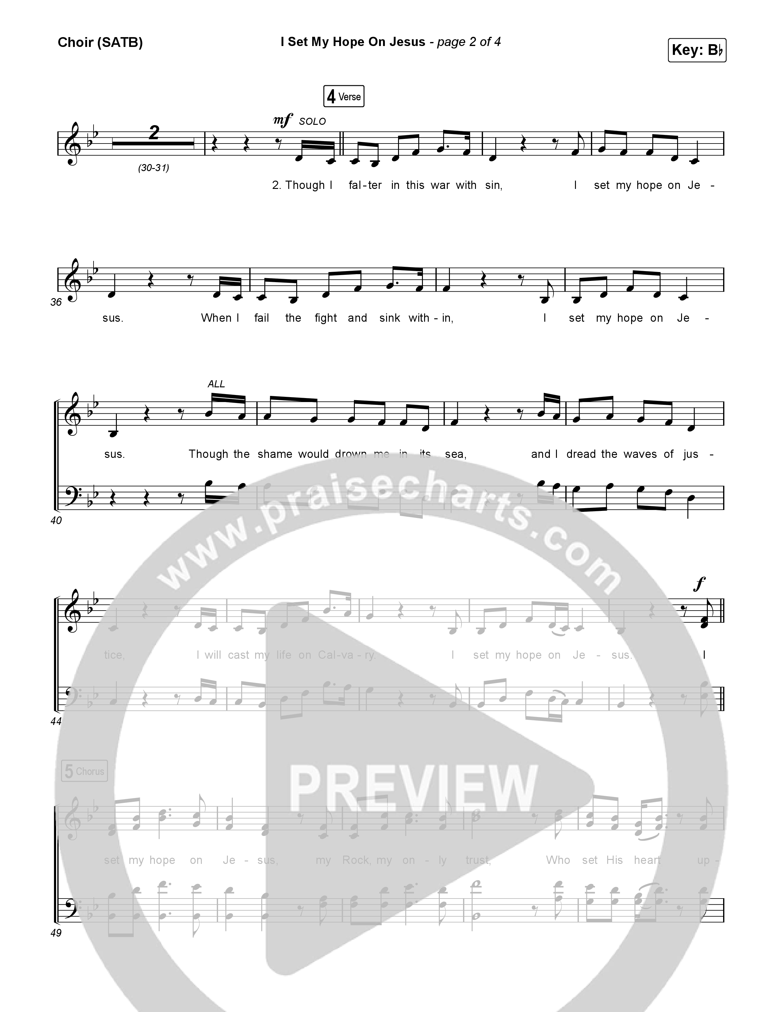 I Set My Hope (Hymn For A Deconstructing Friend) Choir Sheet (SATB) (Keith & Kristyn Getty)