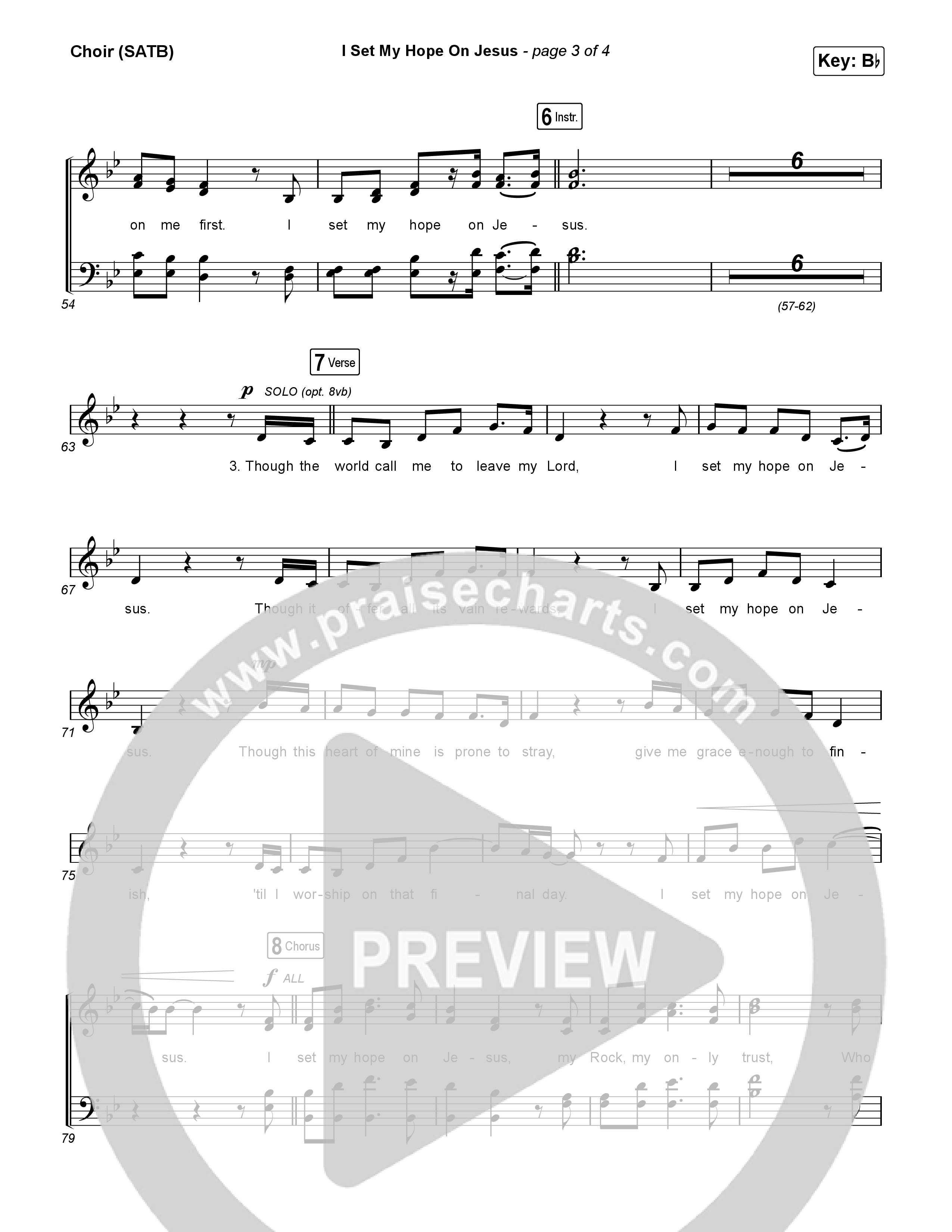 I Set My Hope (Hymn for a Deconstructing Friend) Choir Sheet (SATB) (Keith & Kristyn Getty)