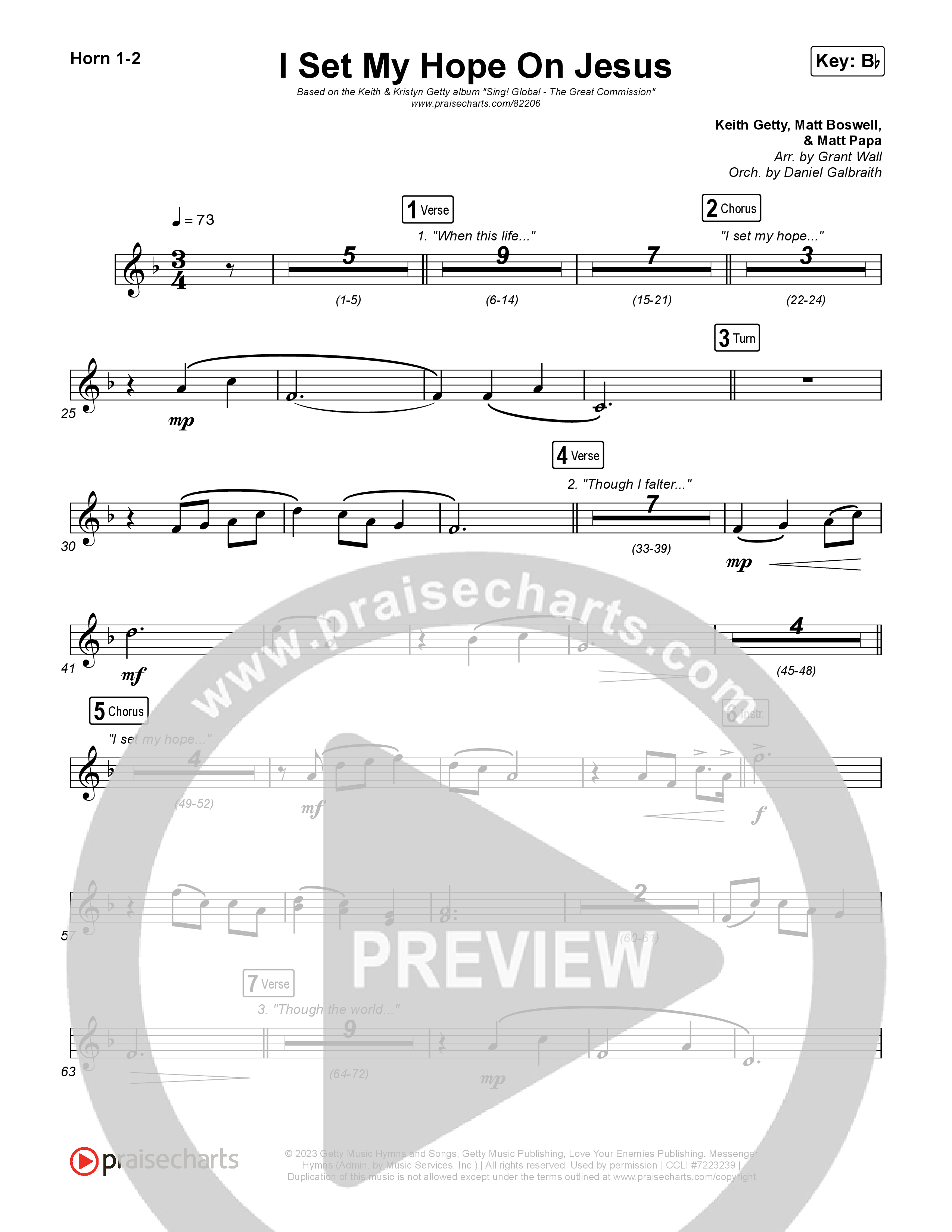 I Set My Hope (Hymn For A Deconstructing Friend) Brass Pack (Keith & Kristyn Getty)