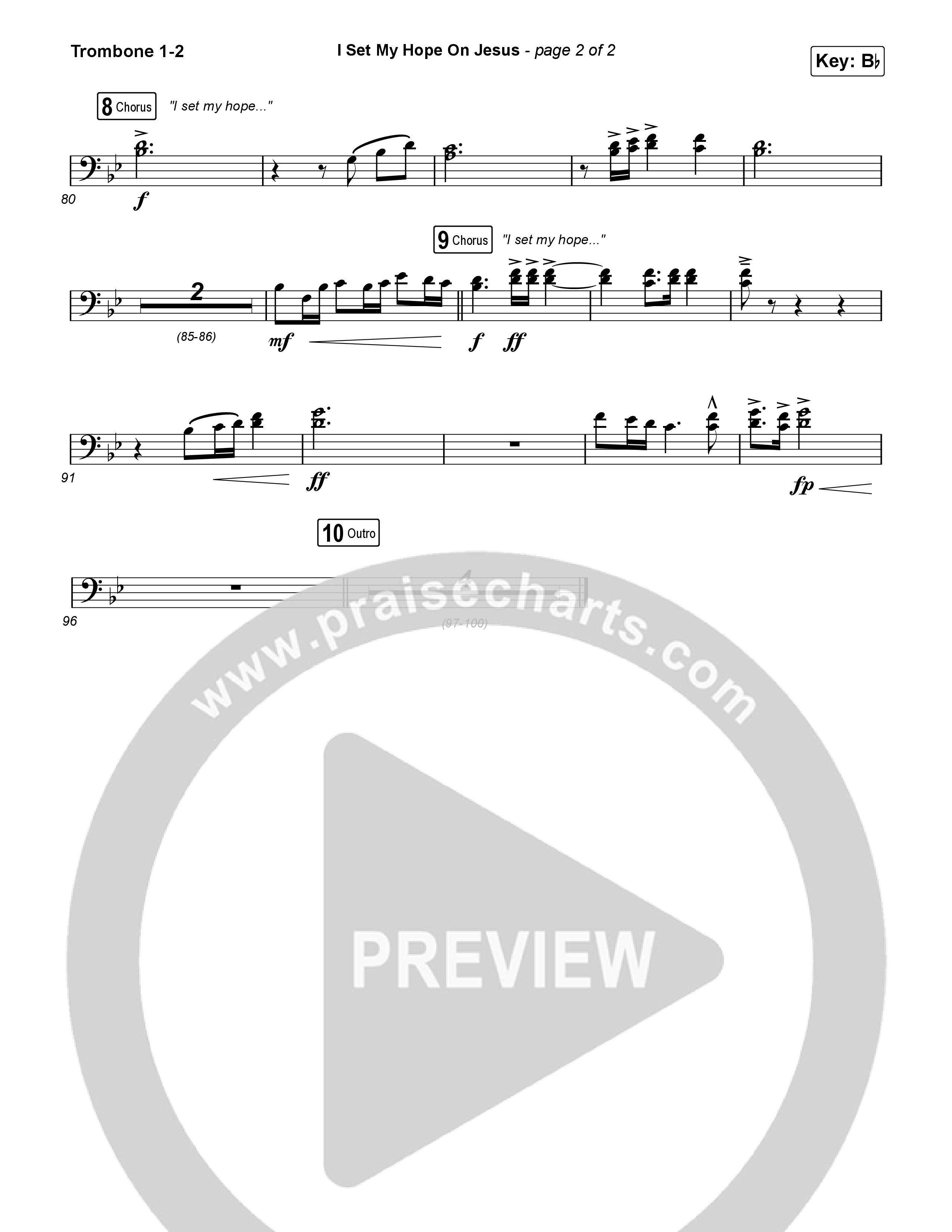 I Set My Hope (Hymn For A Deconstructing Friend) Trombone 1,2 (Keith & Kristyn Getty)