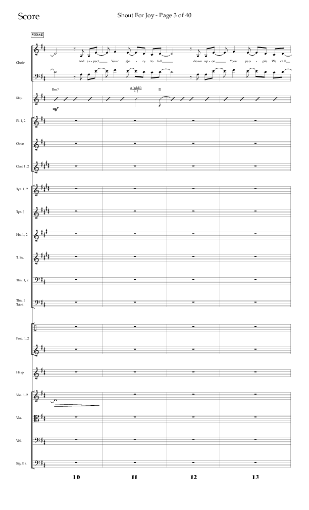 Shout For Joy (Choral Anthem SATB) Orchestration (Lifeway Choral / Arr. John Bolin / Arr. Don Koch / Orch. Cliff Duren)