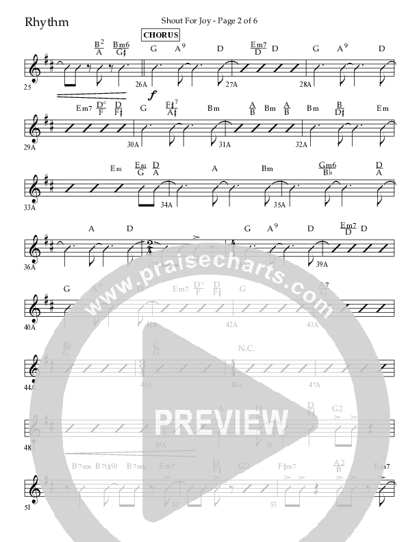 Shout For Joy (Choral Anthem SATB) Lead Melody & Rhythm (Lifeway Choral / Arr. John Bolin / Arr. Don Koch / Orch. Cliff Duren)