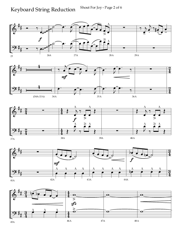 Shout For Joy (Choral Anthem SATB) String Reduction (Lifeway Choral / Arr. John Bolin / Arr. Don Koch / Orch. Cliff Duren)