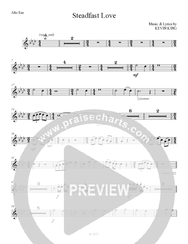 Steadfast Love Alto Sax (Grace Worship)