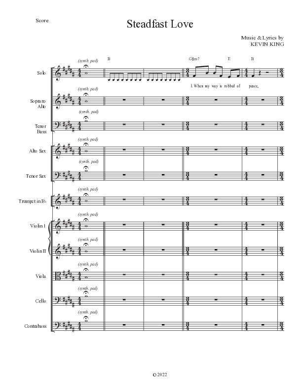 Steadfast Love Conductor's Score (Grace Worship)