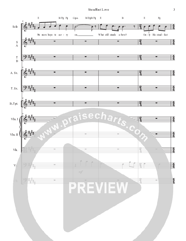 Steadfast Love Conductor's Score (Grace Worship)