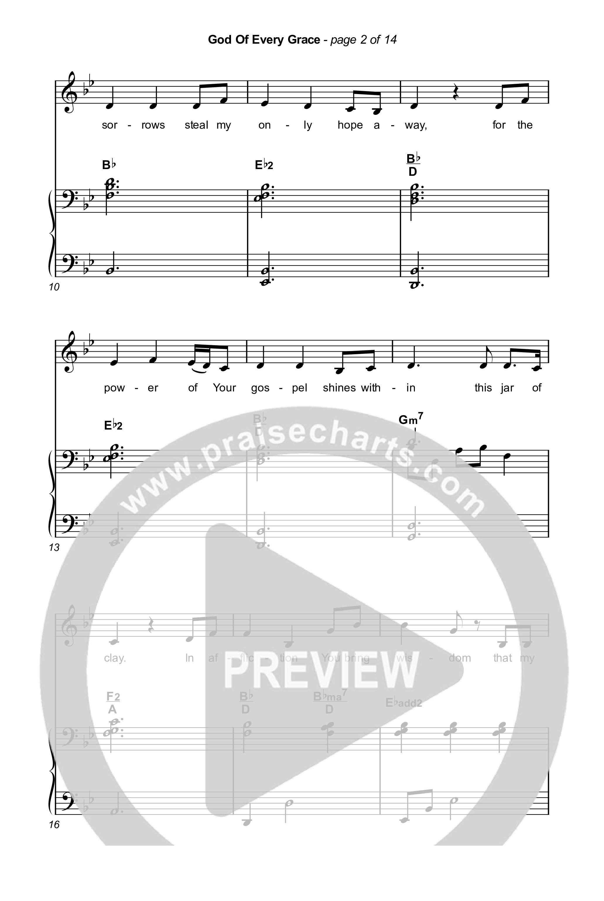 God Of Every Grace (Choral Anthem SATB) Octavo (SATB & Pno) (Keith & Kristyn Getty / Matt Boswell / Matt Papa / Arr. Mason Brown)