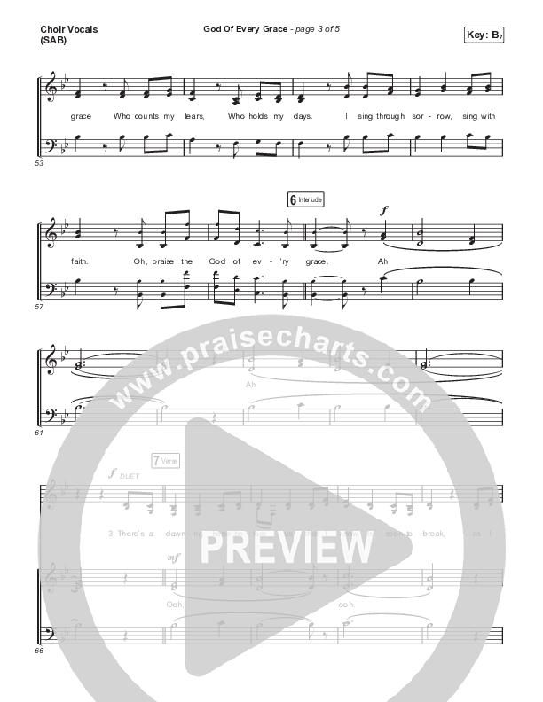 God Of Every Grace (Worship Choir/SAB) Choir Sheet (SAB) (Keith & Kristyn Getty / Matt Boswell / Matt Papa / Arr. Mason Brown)