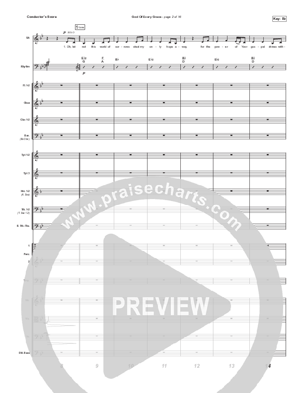 God Of Every Grace (Worship Choir/SAB) Orchestration (No Vocals) (Keith & Kristyn Getty / Matt Boswell / Matt Papa / Arr. Mason Brown)