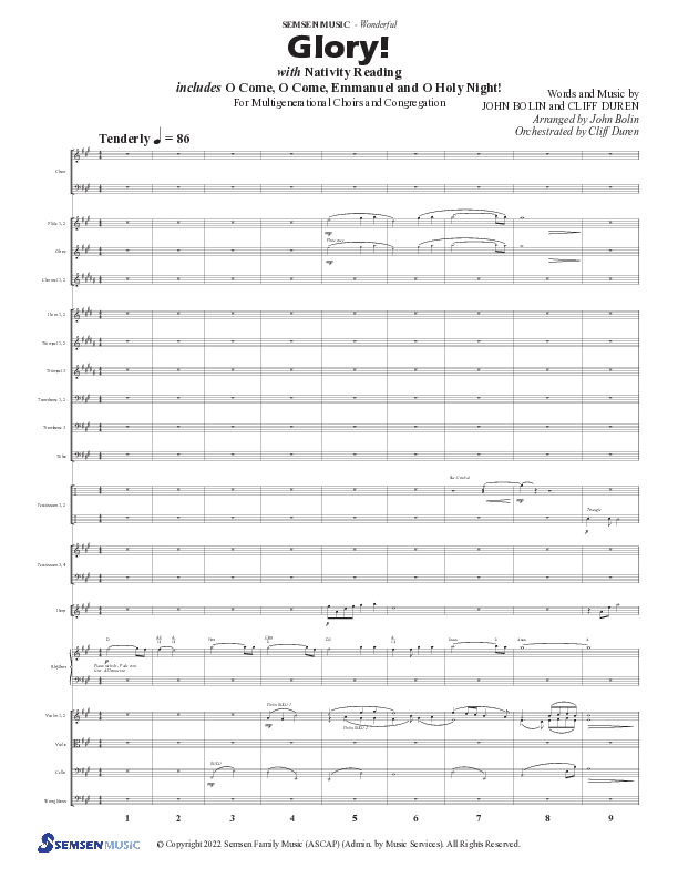 Wonderful (8 Song Choral Collection) Song 4 (Orchestration) (Semsen Music / Arr. John Bolin / Orch. Cliff Duren)