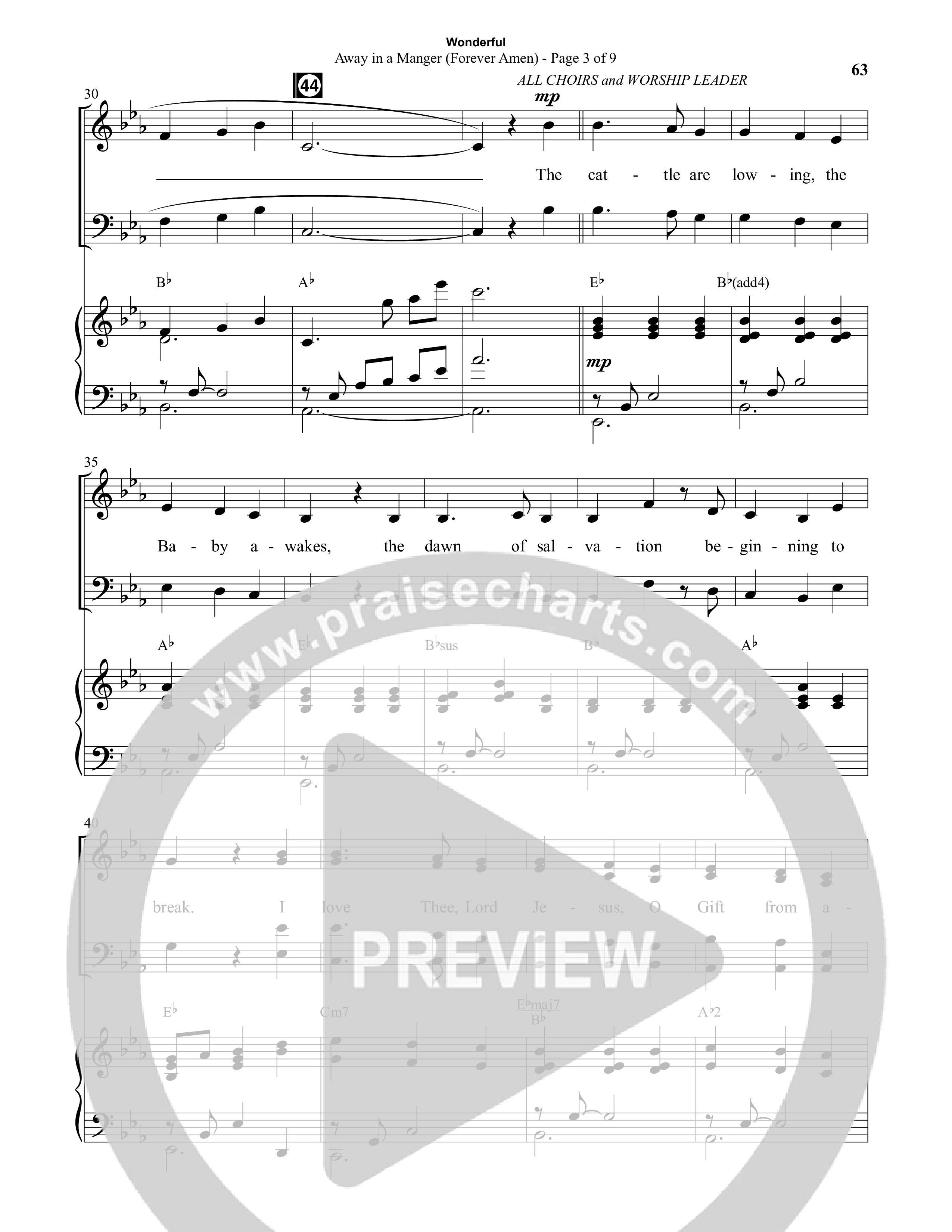 Wonderful (8 Song Choral Collection) Song 5 (Piano SATB) (Semsen Music / Arr. John Bolin / Orch. Cliff Duren)