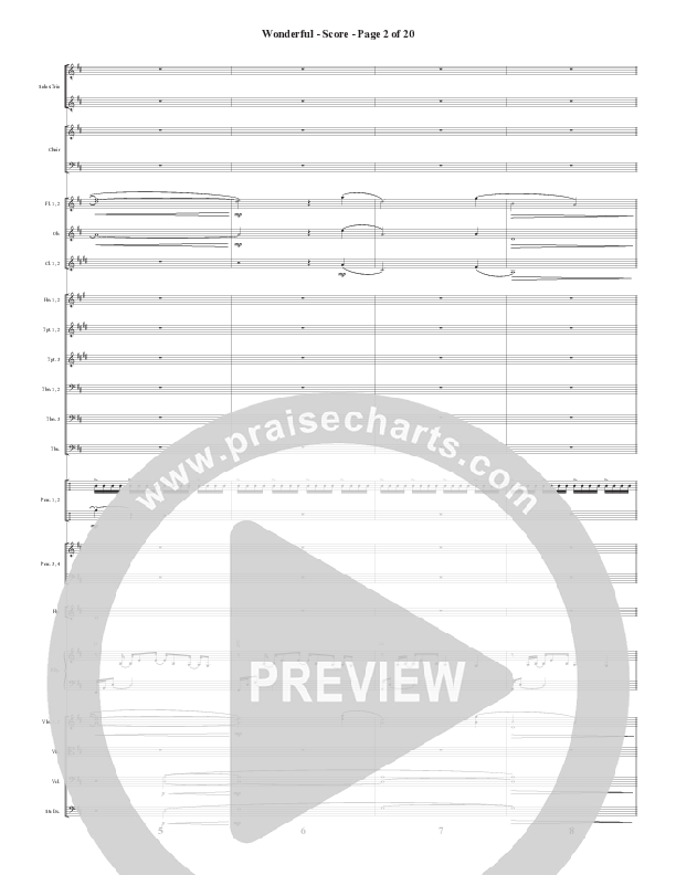 Wonderful (8 Song Choral Collection) Song 6 (Orchestration) (Semsen Music / Arr. John Bolin / Orch. Cliff Duren)