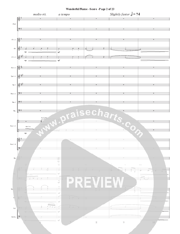 Wonderful (8 Song Choral Collection) Song 8 (Orchestration) (Semsen Music / Arr. John Bolin / Orch. Cliff Duren)