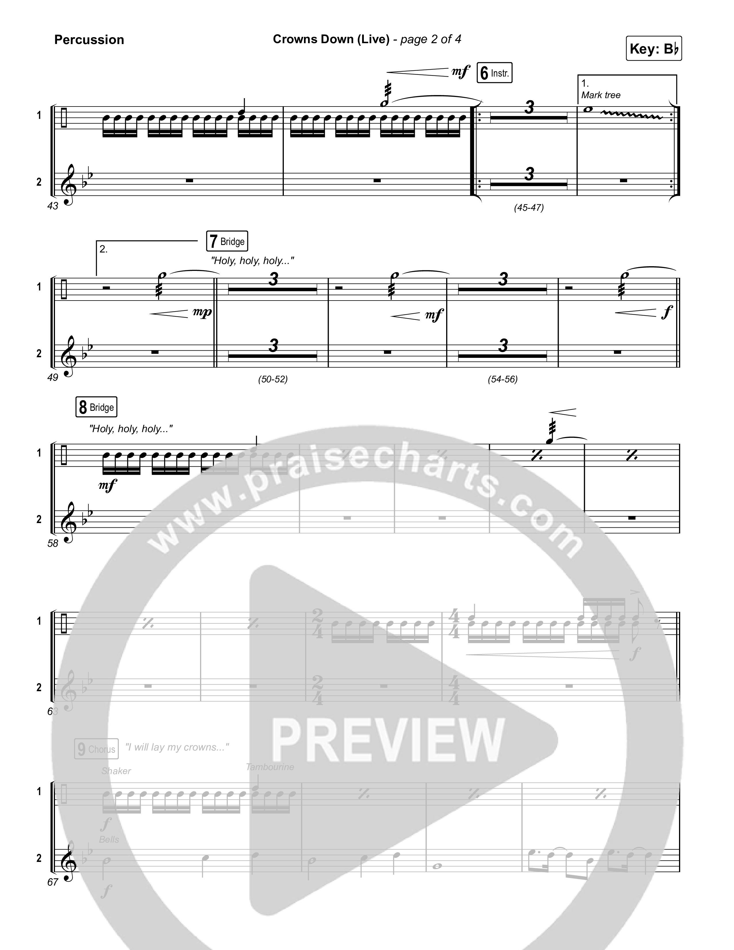 Crowns Down (Live) Percussion (Gateway Worship / Josh Baldwin)