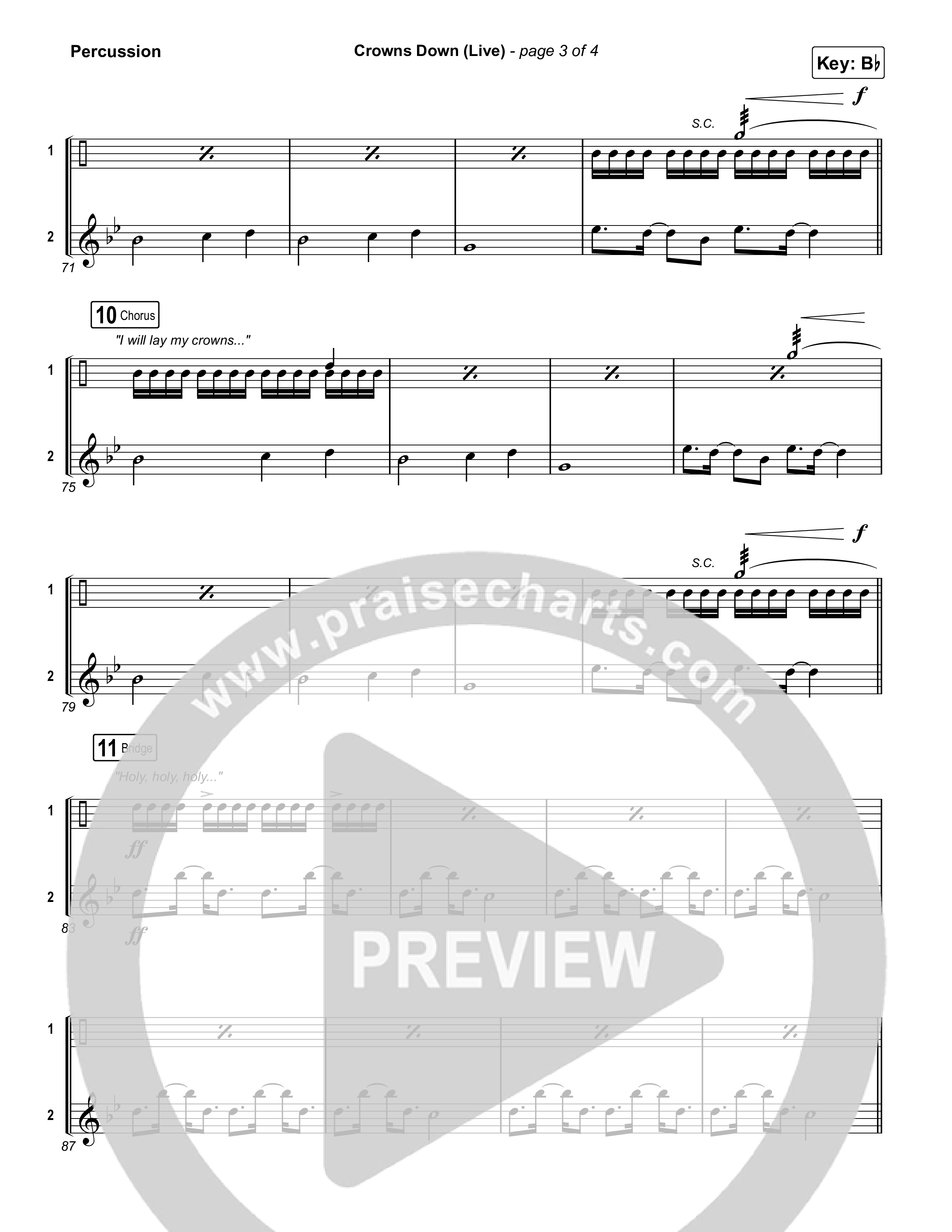 Crowns Down (Live) Percussion (Gateway Worship / Josh Baldwin)