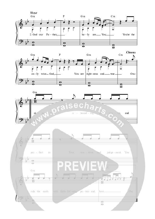 Omnipotent (Live) Lead Sheet Melody (REVERE / Thrive Worship / Laura Hackett Park / Gabi Sampaio)