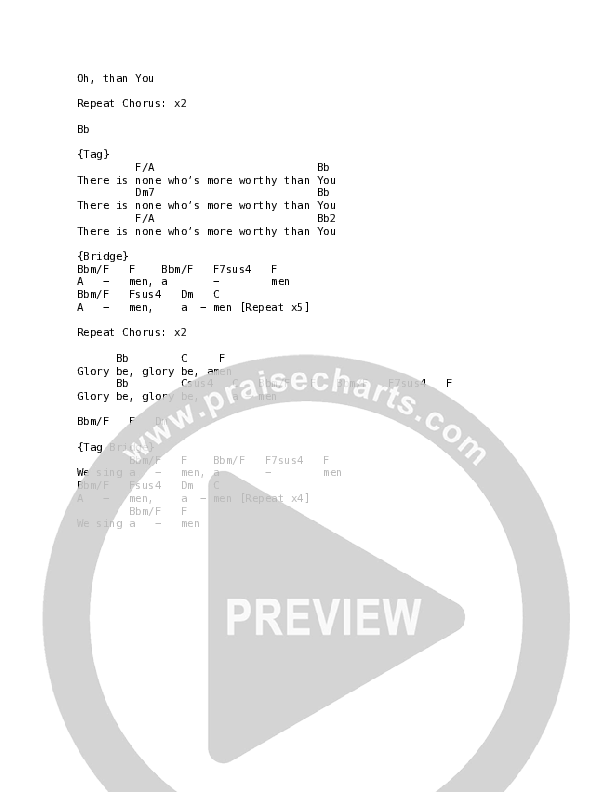 Glory Be (Live) Chord Chart (REVERE / May Angeles / Mark Alan Schoolmeesters)