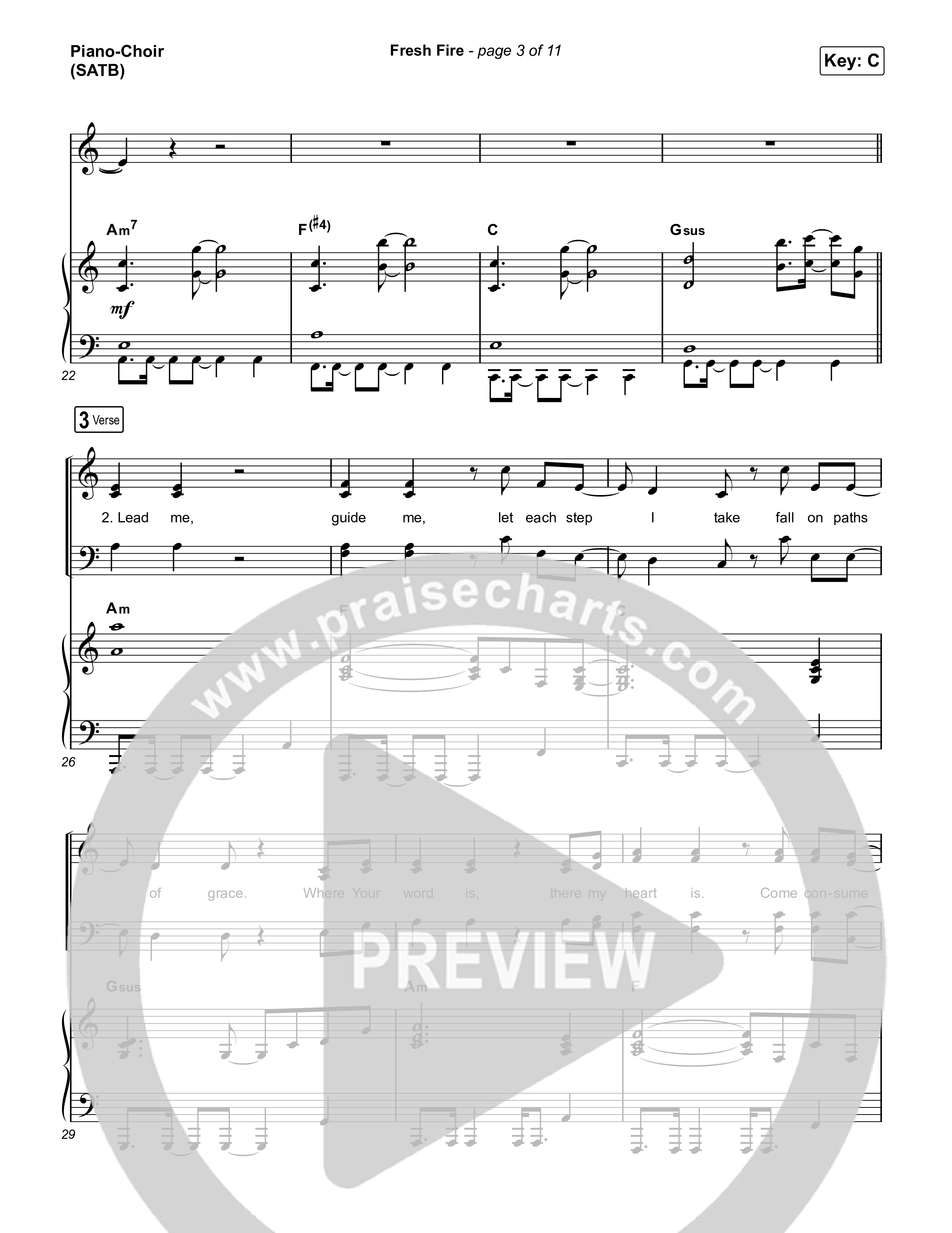 Fresh Fire (Live) Piano/Vocal (SATB) (The Belonging Co / Andrew Holt)